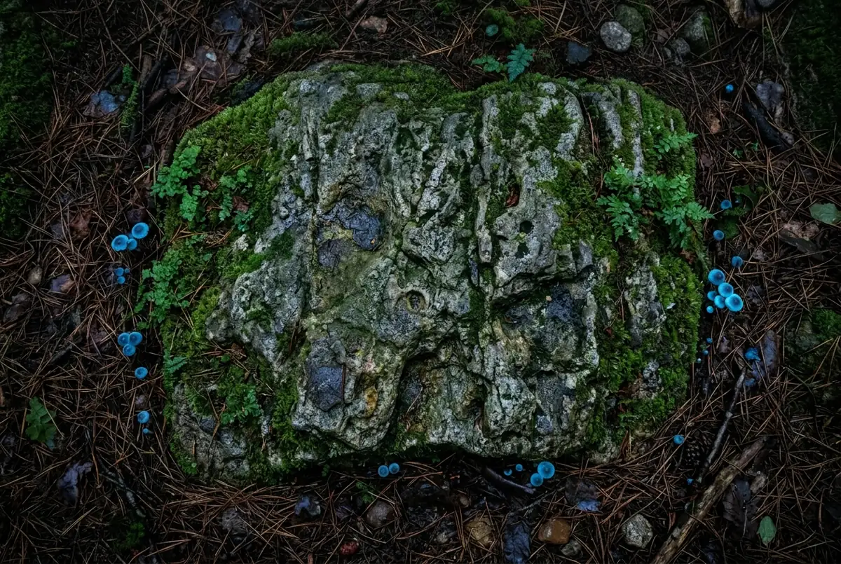 Mossy stone texture
